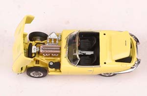 JAGUAR E-TYPE ROADSTER 1961, YELLOW (ДЛИНА МОДЕЛИ 6-10 СМ) — фото 4