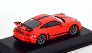 PORSCHE 911 (992) GT3 2021 ORANGE BLACK (ДЛИНА МОДЕЛИ 6-10 СМ) — фото 2