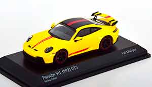 PORSCHE 911 (992) GT3 2021 YELLOW (ДЛИНА МОДЕЛИ 6-10 СМ)