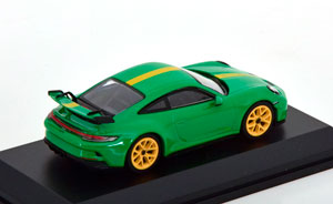 PORSCHE 911 (992) GT3 2021 GREEN YELLOW (ДЛИНА МОДЕЛИ 6-10 СМ) — фото 2