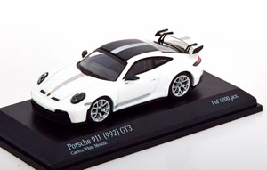 PORSCHE 911 (992) GT3 2021 WHITE BLACK (ДЛИНА МОДЕЛИ 6-10 СМ) — фото 1