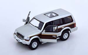 MITSUBISHI PAJERO SUPER EXCEED 1996 SILVER BROWN (ДЛИНА МОДЕЛИ 6-10 СМ) — фото 3