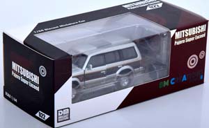 MITSUBISHI PAJERO SUPER EXCEED 1996 SILVER BROWN (ДЛИНА МОДЕЛИ 6-10 СМ) — фото 4