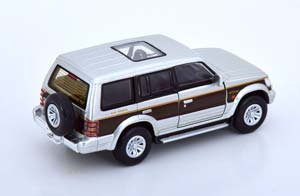 MITSUBISHI PAJERO SUPER EXCEED 1996 SILVER BROWN (ДЛИНА МОДЕЛИ 6-10 СМ) — фото 2
