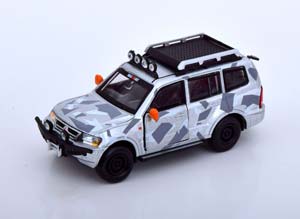 MITSUBISHI PAJERO ICE PACK 2001 SILVER GREY (ДЛИНА МОДЕЛИ 6-10 СМ)