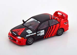 MITSUBISHI LANCER EVO IV ADVAN RED BLACK (ДЛИНА МОДЕЛИ 6-10 СМ)