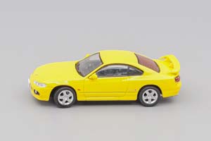 NISSAN SILVIA S14 RHD 1999, YELLOW (ДЛИНА МОДЕЛИ 6-10 СМ) — фото 3
