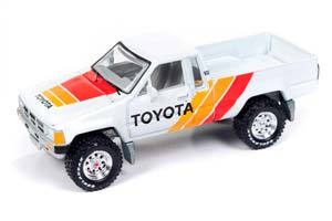 TOYOTA SR5 PICKUP TRUCK WHITE WITH STRIPES TOYOTA RACING 1985