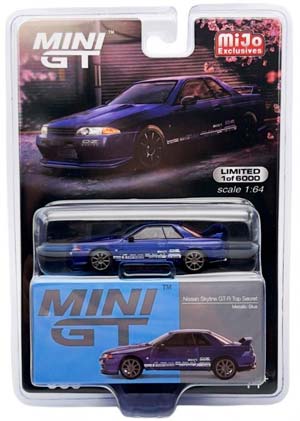 NISSAN SKYLINE GT-R TOP SECRET BLUE (ДЛИНА МОДЕЛИ 6-10 СМ) — фото 4