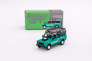LAND ROVER DEFENDER 110 1985 COUNTY STATION WAGON TRIDENT GREEN