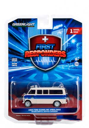 FORD ECONOLINE AMBULANCE ONTARIO HOSPITAL SERVICES COMMISSION, CANADA 1969 (GREENLIGHT!!!) (ДЛИНА МОДЕЛИ 6-10 СМ) — фото 2