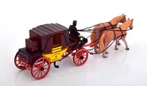 SONSTIGES LANDAUER POSTKUTSCHE 1850-1880, YELLOW BLACK-RED — фото 2