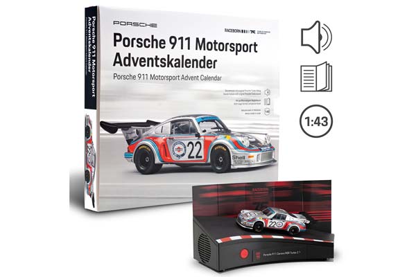 PORSCHE 911 MOTORSPORT #22 1974 ADVENT CALENDAR / АДВЕНТ-КАЛЕНДАРЬ С ГОНОЧНОЙ МОДЕЛЬЮ ПОРШЕ 911 №22 1974