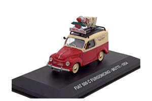 FIAT 500 C FURGONCINO MUTTI 1954 RED CREME