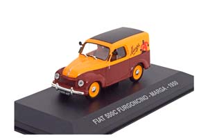 FIAT 500 C FURGONCINO MARGA 1950 BROWN ORANGE