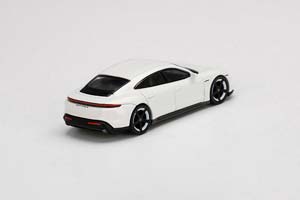 PORSCHE TAYCAN TURBO S 2022 WHITE / ПОРШЕ ТАЙКАН ТУРБО S 2022 БЕЛЫЙ (ДЛИНА МОДЕЛИ 6-10 СМ) — фото 2