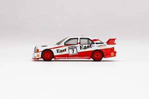 MERCEDES 190E 2.5 16 EVOLUTION RED/WHITE / МЕРСЕДЕС 190E 2.5 16 ЭВОЛЮЦИЯ КРАСНО-БЕЛЫЙ (ДЛИНА МОДЕЛИ 6-10 СМ) — фото 3