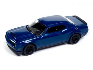 DODGE CHALLENGER SRT DEMON 2018, INDIGLO BLUE (ДЛИНА МОДЕЛИ 6-10 СМ)