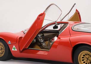 ALFA ROMEO 33 PROTOTIPO STRADALE 1967 RED / АЛЬФА РОМЕО СТРАДАЛЕ КРАСНЫЙ — фото 3