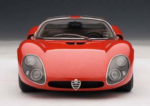 ALFA ROMEO 33 PROTOTIPO STRADALE 1967 RED / АЛЬФА РОМЕО СТРАДАЛЕ КРАСНЫЙ — фото 16