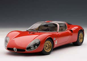 ALFA ROMEO 33 PROTOTIPO STRADALE 1967 RED / АЛЬФА РОМЕО СТРАДАЛЕ КРАСНЫЙ — фото 8