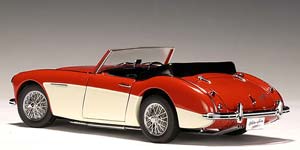 AUSTIN HEALEY 3000 MK II CONVERTIBLE 1959 RED WHITE — фото 2
