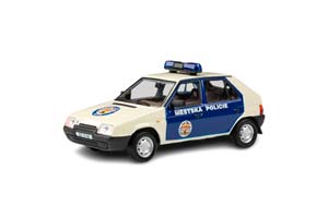 SKODA FAVORIT 136L MESTSKA POLICIE PRAHA 1988 WHITE/BLUE**ШКОДА