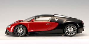 BUGATTI EB16.4 VEYRON 2009 RED/BLACK — фото 3