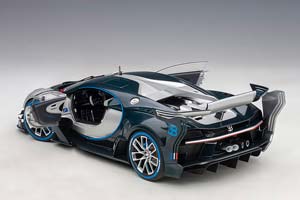 BUGATTI VISION GT YEAR 2015 SILVER / CARBON BLUE 1:18 AUTOART — фото 3