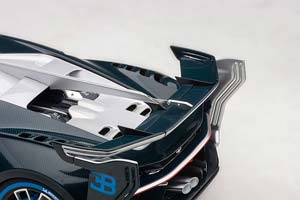 BUGATTI VISION GT YEAR 2015 SILVER / CARBON BLUE 1:18 AUTOART — фото 14