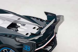 BUGATTI VISION GT YEAR 2015 SILVER / CARBON BLUE 1:18 AUTOART — фото 15