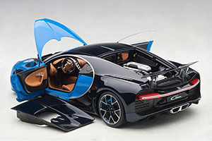 BUGATTI CHIRON 2017 BLUE/BLACK — фото 3