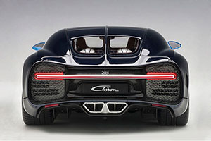 BUGATTI CHIRON 2017 BLUE/BLACK — фото 12