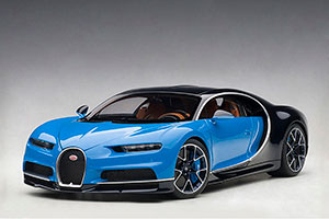 BUGATTI CHIRON 2017 BLUE/BLACK — фото 15