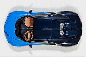 BUGATTI CHIRON 2017 BLUE/BLACK — фото 18