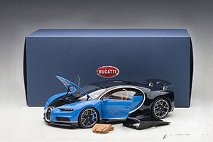 BUGATTI CHIRON 2017 BLUE/BLACK — фото 21