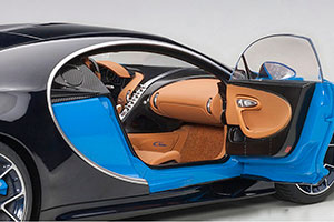 BUGATTI CHIRON 2017 BLUE/BLACK — фото 5