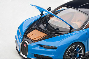 BUGATTI CHIRON 2017 BLUE/BLACK — фото 6