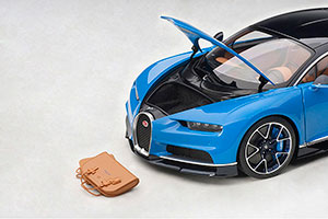 BUGATTI CHIRON 2017 BLUE/BLACK — фото 7