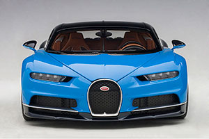 BUGATTI CHIRON 2017 BLUE/BLACK — фото 11