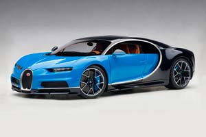 BUGATTI CHIRON 2017 BLUE/BLACK