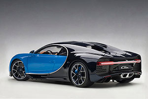BUGATTI CHIRON 2017 BLUE/BLACK — фото 2