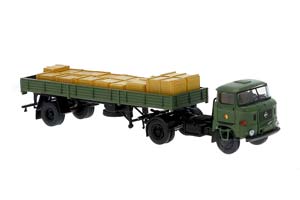 IFA W50 СЕДЕЛЬНЫЙ ТЯГАЧ С ПОЛУПРИЦЕПОМ NVA АРМИЯ ГДР ХАКИ