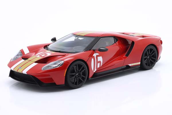FORD GT 64 HERITAGE EDITION ALAN MANN 2022 RED GOLDEN