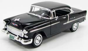 CHEVROLET BEL AIR CABRIOLET CLOSED 1955, BLACK SILVER