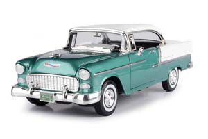 CHEVROLET BEL AIR CABRIOLET CLOSED 1955 GREEN/WHITE / ШЕВРОЛЕ БЕЛЭЙР ЗЕЛЕНЫЙ