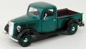 FORD PICK-UP 1937, GREEN MET BLACK