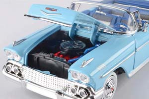 CHEVROLET IMPALA CABRIOLET 1958 LIGHT BLUE / ШЕВРОЛЕ ИМПАЛА ГОЛУБОЙ — фото 4
