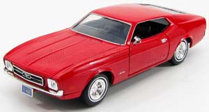 FORD MUSTANG COUPE SPORTSROOF 2-DOOR 1971, RED