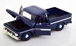 CHEVROLET C10 FLEETSIDE PICKUP 1966 DARKBLUE — фото 3
